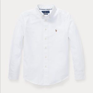 White Ralph Lauren Button-Down